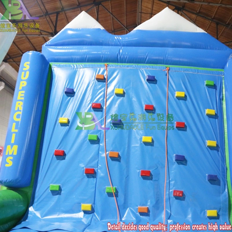 Outdoor Inflatable Castle Rock Climbing Wall, Inflatable Bouncer Jumper Sport Game Bouncy Climbing Wall