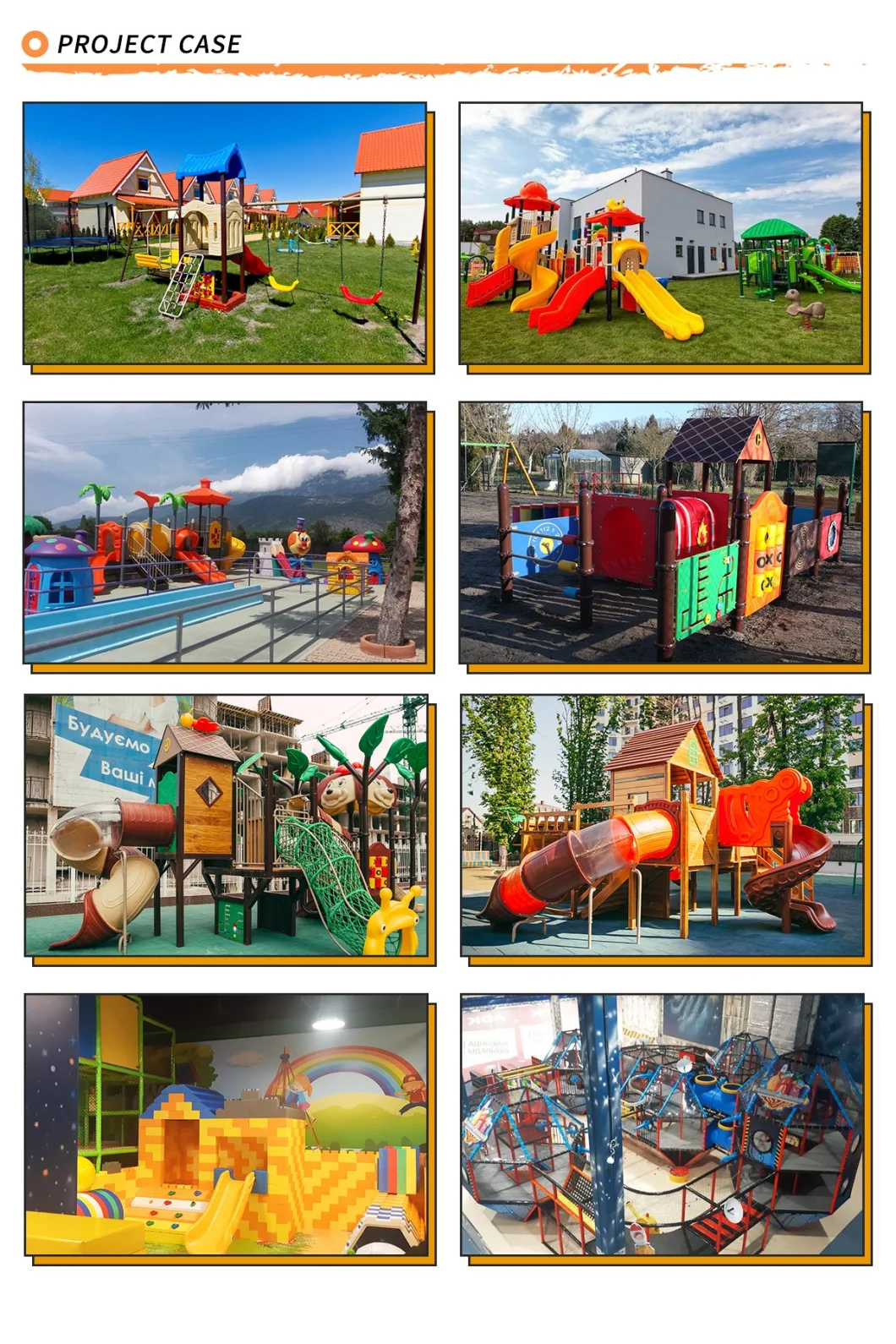 CE/ASTM/TUV/GS Certificates with Kindergarten Preschool Park for Children Outdoor Playground Slide