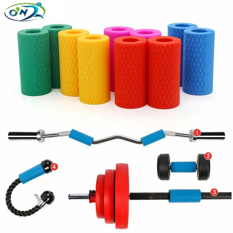 Ont Popular Gym Accessories Equipment Barbell Anti Skid Silicone Grip for Heavy Duty Training