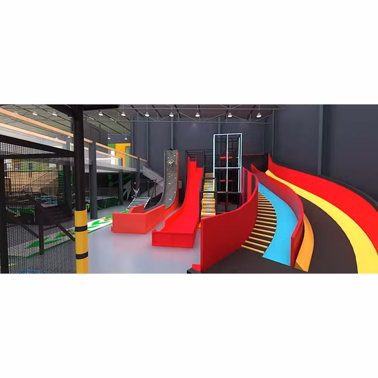 Amazing Indoor Sports Park Adventure Trampoline Park Solución total de Cheer Amusement