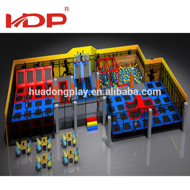 Ampliar Trampoline Park Advanced Technology Professional Indoor Playground con certificados CE/ASTM/TUV/GS